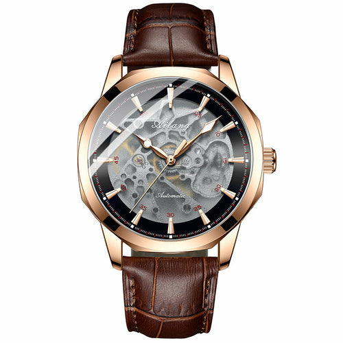 Automatic Skeleton Watch with Leather Strap – view 15