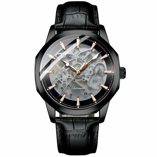Automatic Skeleton Watch with Leather Strap – view 13