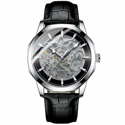 Automatic Skeleton Watch with Leather Strap – view 12