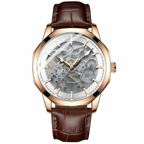 Automatic Skeleton Watch with Leather Strap – view 11