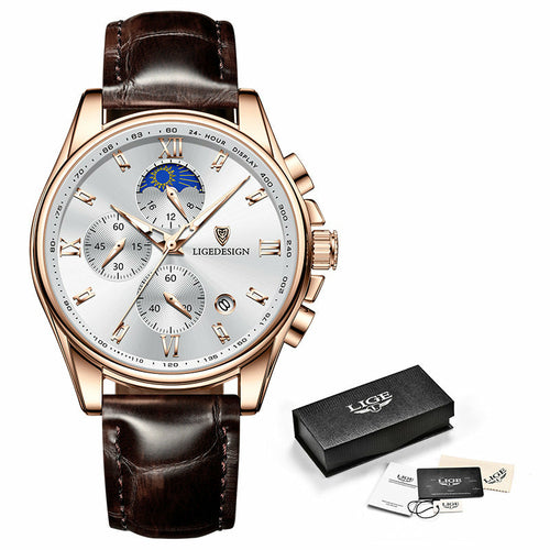 Three-Subdial Quartz Watch with Date Window – view 10