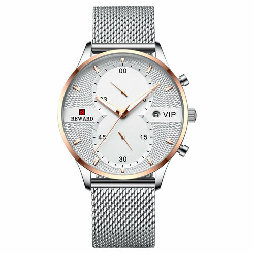 Stainless Steel Bracelet Quartz Calendar Watch, 45mm – view 13