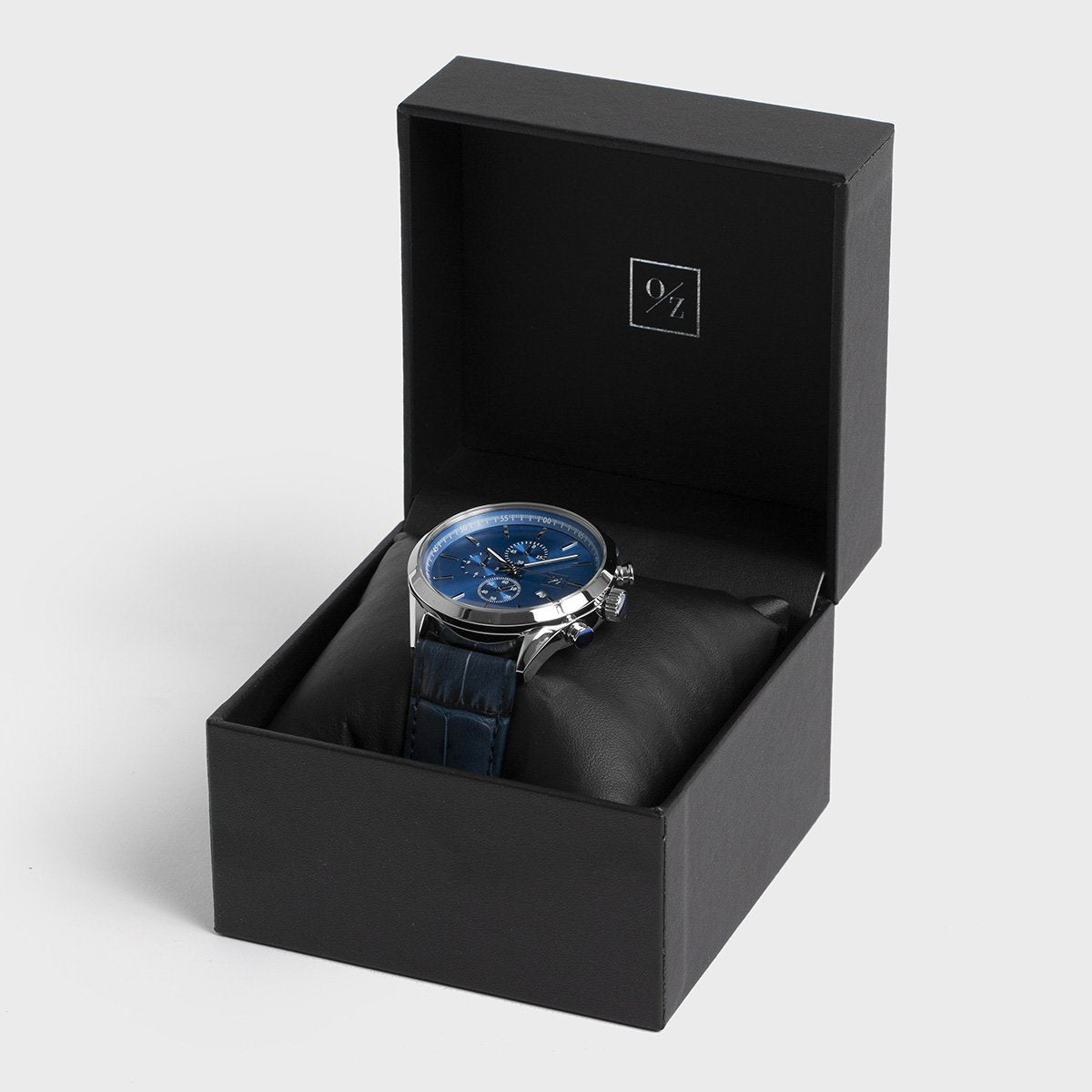 Japanese Quartz Chronograph Watch with Leather Strap – view 12