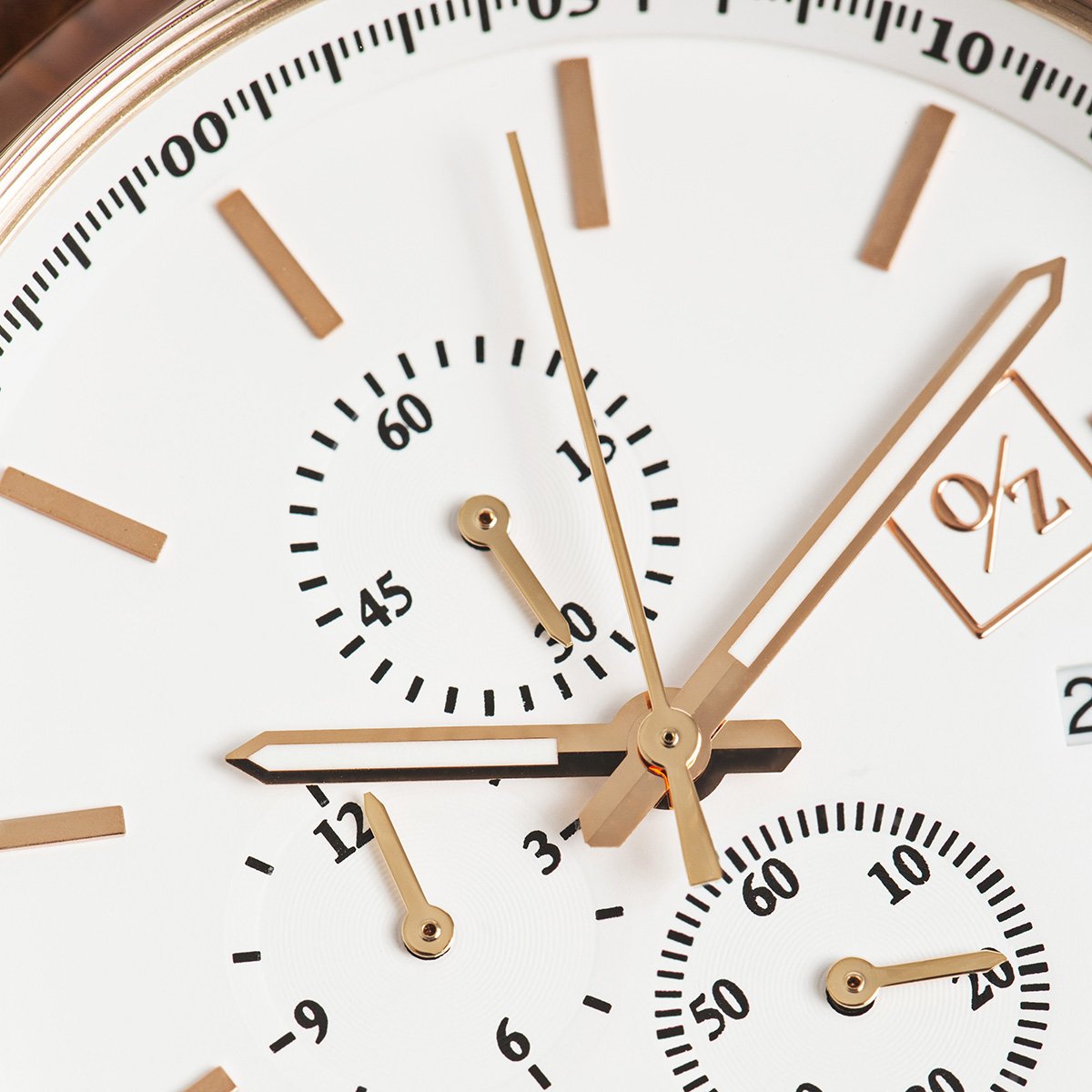 Japanese Quartz Chronograph Watch with Leather Strap – view 4