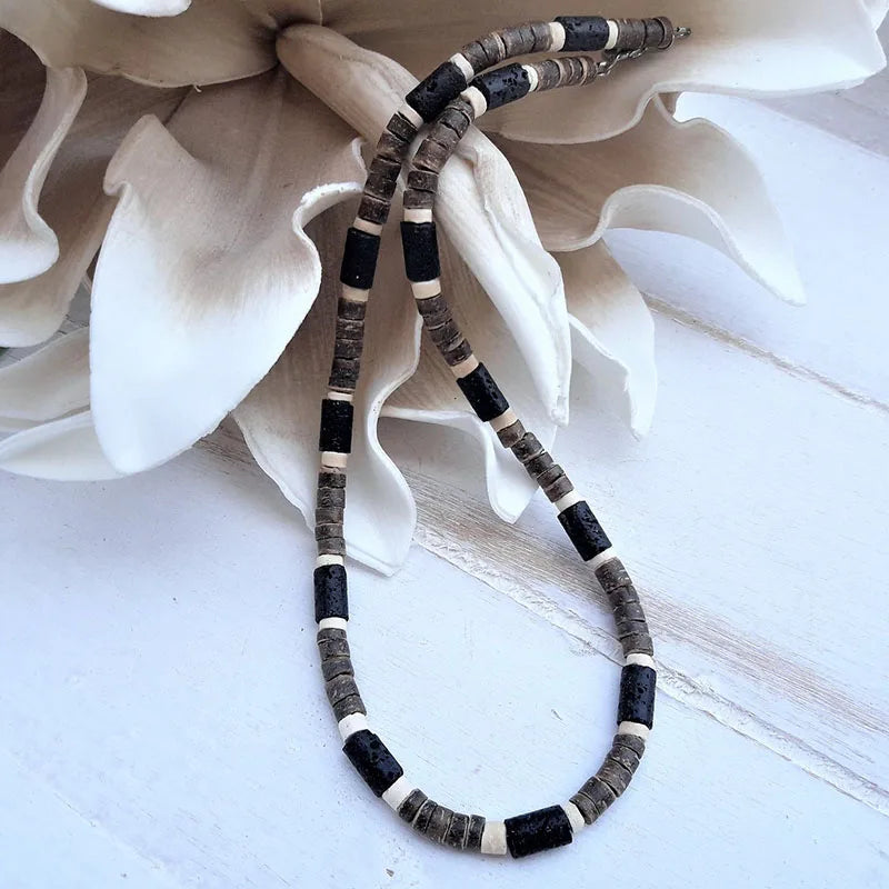 Tiger Eye and Black Onyx Beaded Choker Necklace – view 7