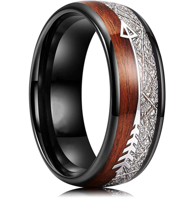 Abalone Shell Inlay Domed Ring – view 21