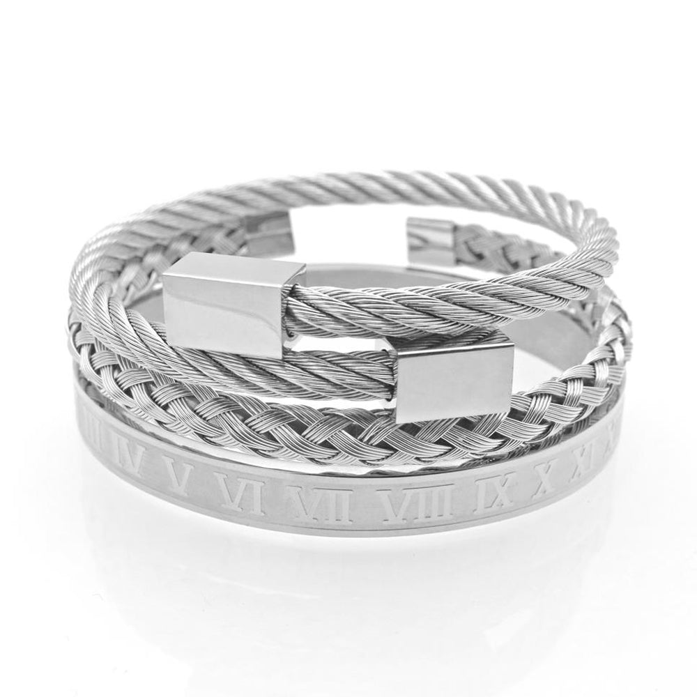 Royal Roman Bangle Set (3-Piece) – view 16