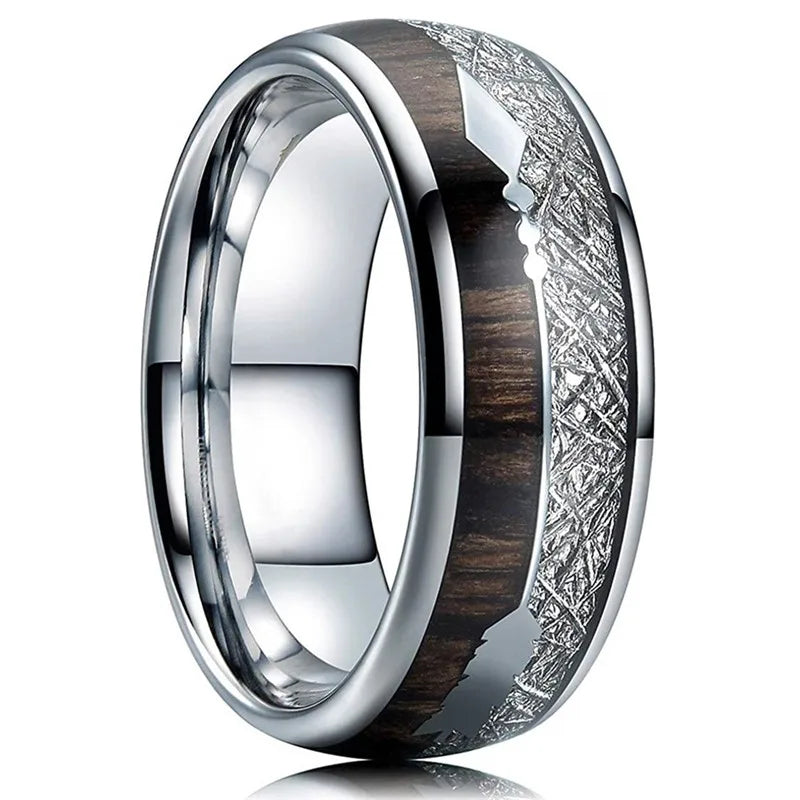Abalone Shell Inlay Domed Ring – view 20