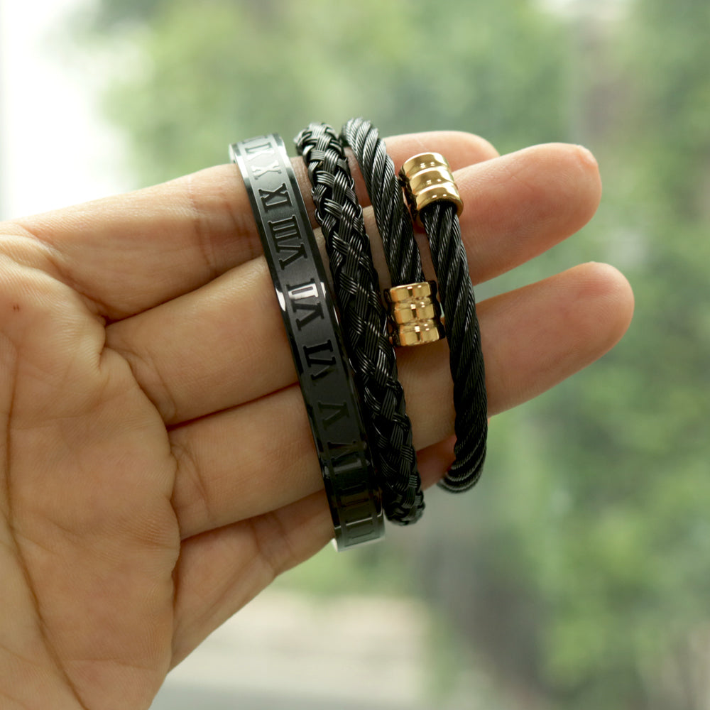 Royal Roman Bangle Set (3-Piece) – view 14