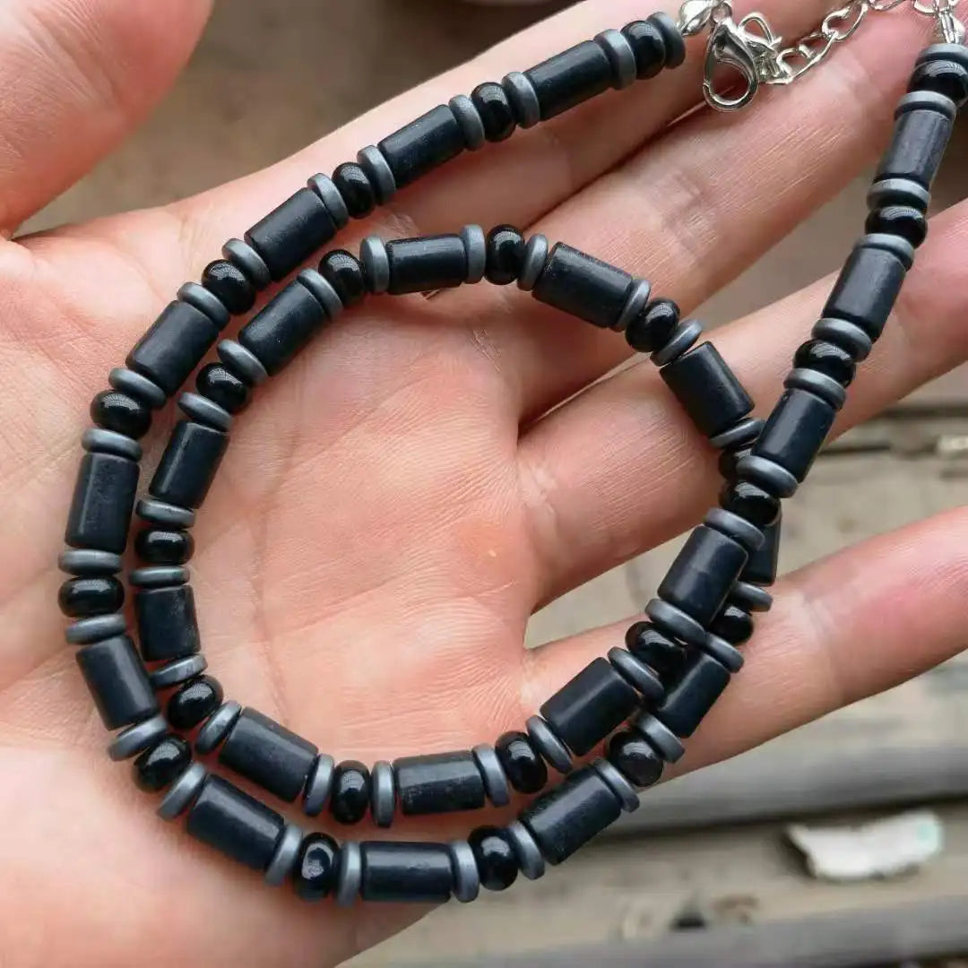 Tiger Eye and Black Onyx Beaded Choker Necklace – view 39