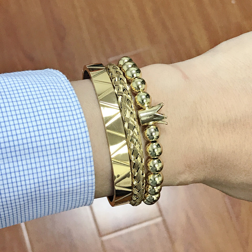 Royal Roman Bangle Set (3-Piece) – view 21