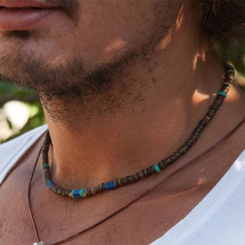 Tiger Eye and Black Onyx Beaded Choker Necklace – view 11