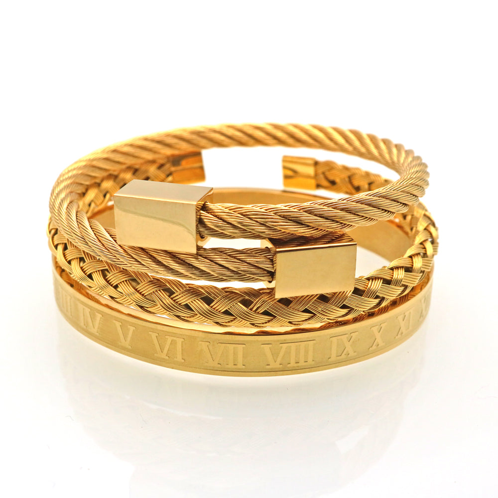 Royal Roman Bangle Set (3-Piece) – view 15