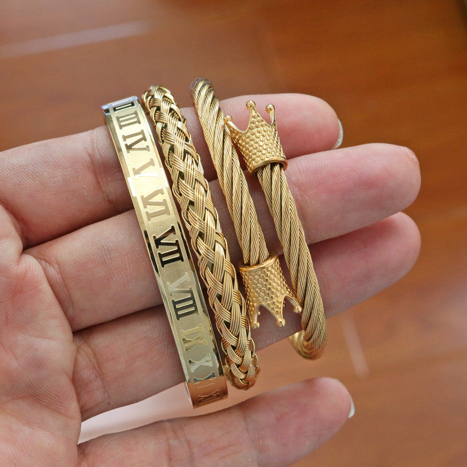 Royal Roman Bangle Set (3-Piece) – view 18