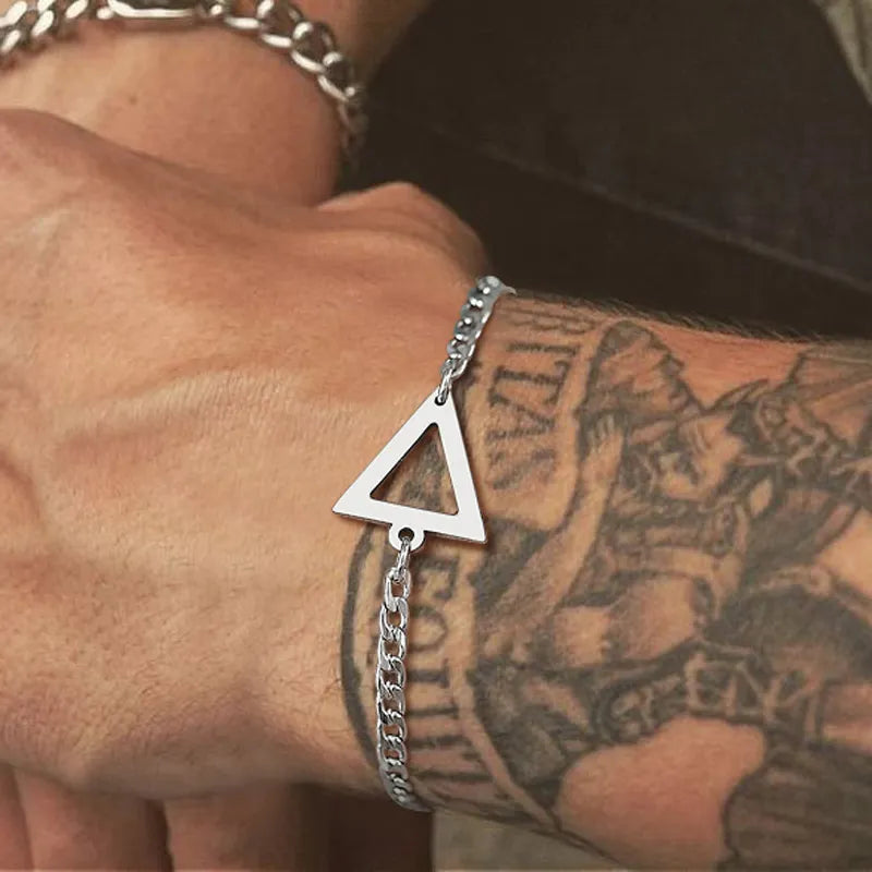 Geometric Chain Bracelet
