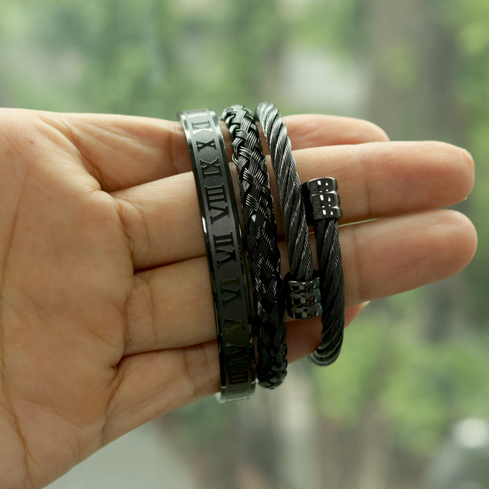 Royal Roman Bangle Set (3-Piece) – view 12