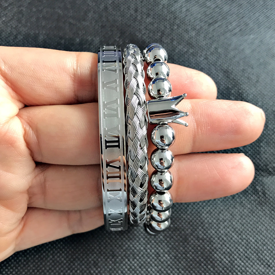 Royal Roman Bangle Set (3-Piece) – view 28