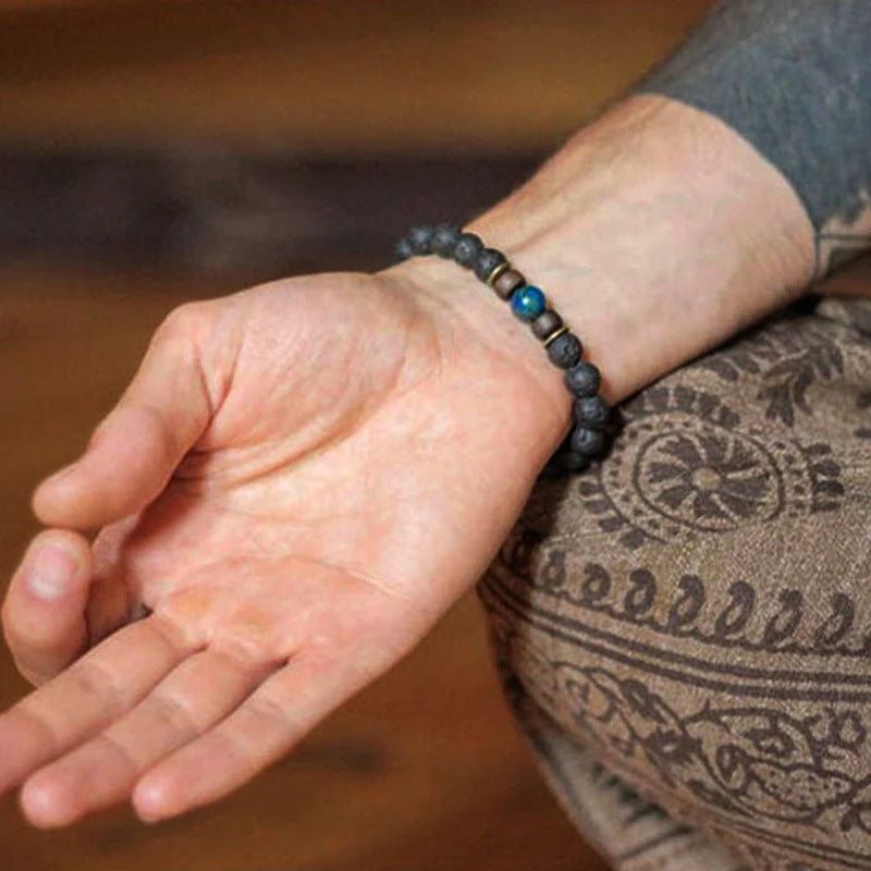 Lava Stone Chakra Diffuser Bracelet – view 3