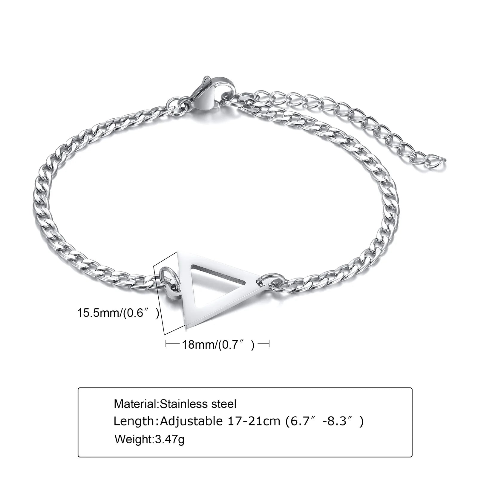 Geometric Chain Bracelet – view 2