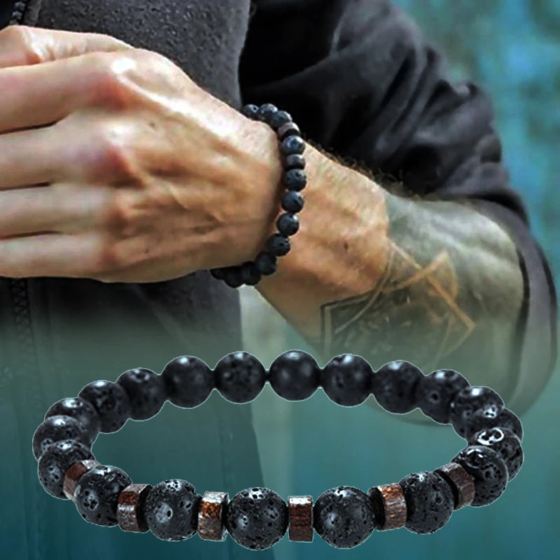 Lava Stone Chakra Diffuser Bracelet – view 4