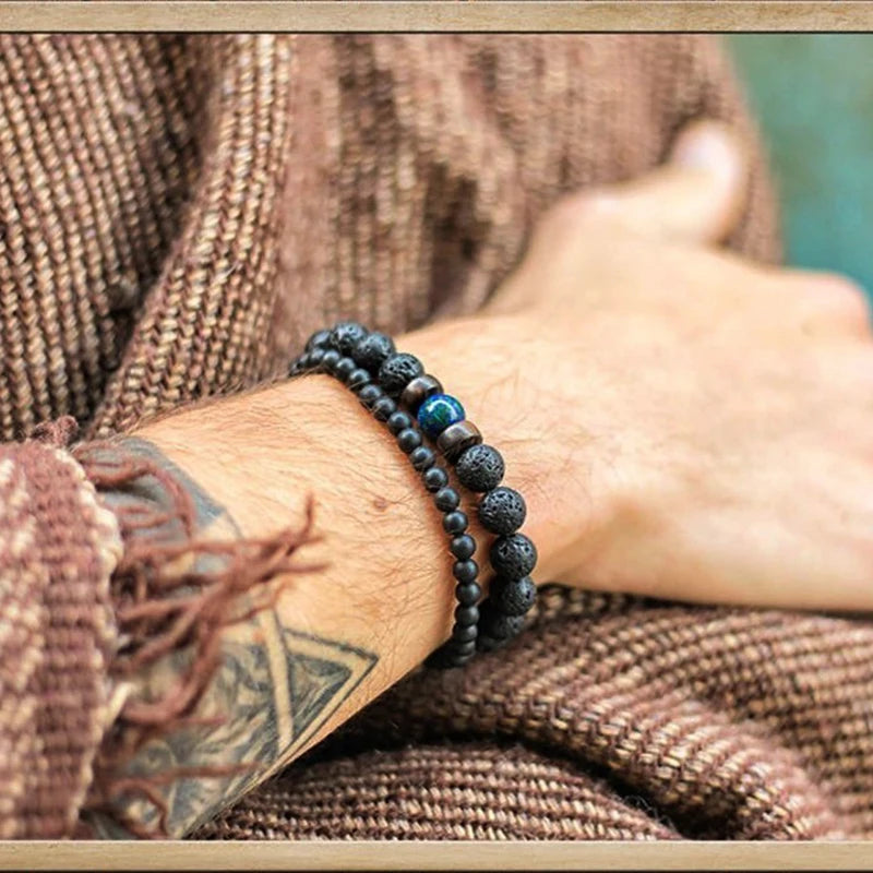 Lava Stone Chakra Diffuser Bracelet – view 2