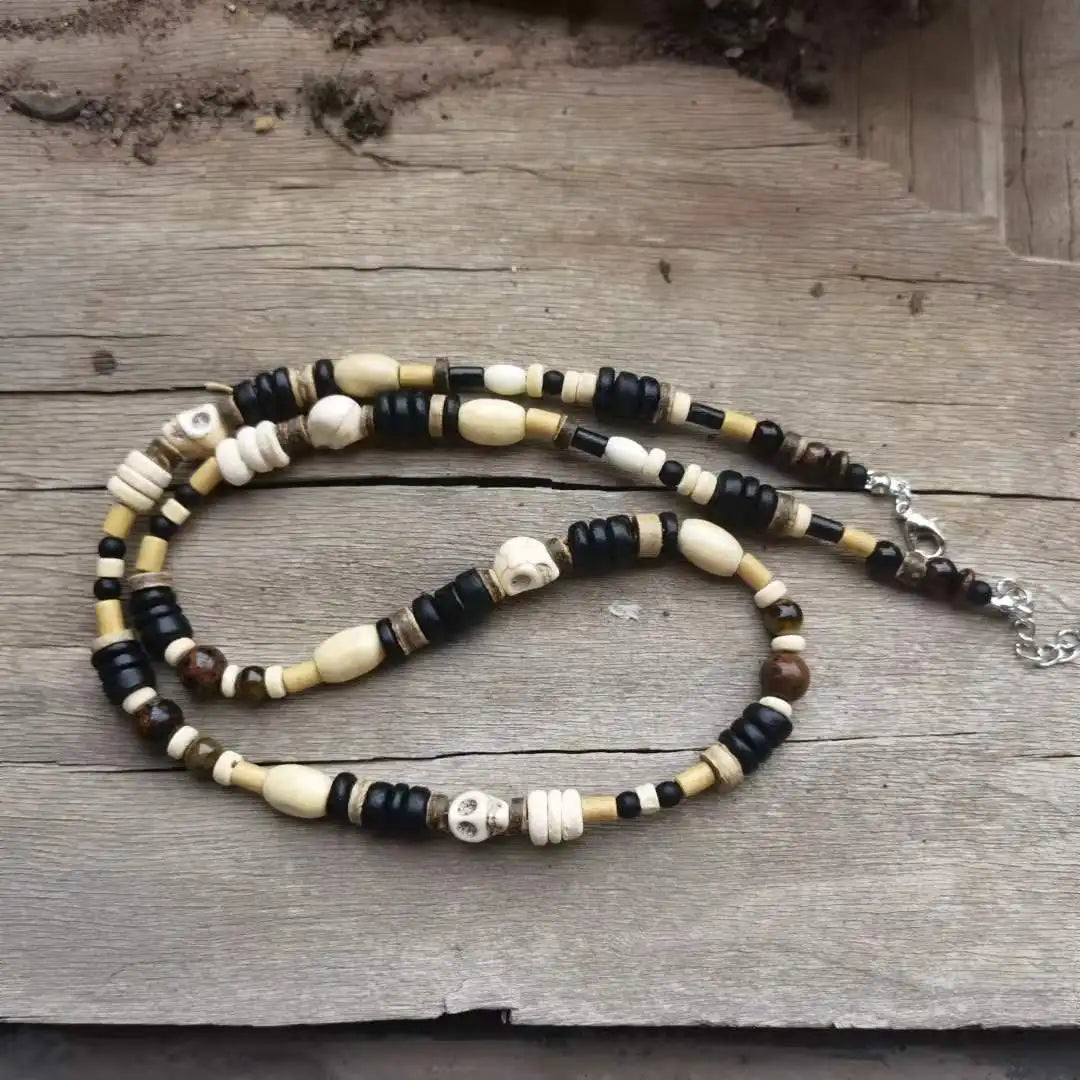 Tiger Eye and Black Onyx Beaded Choker Necklace – view 18