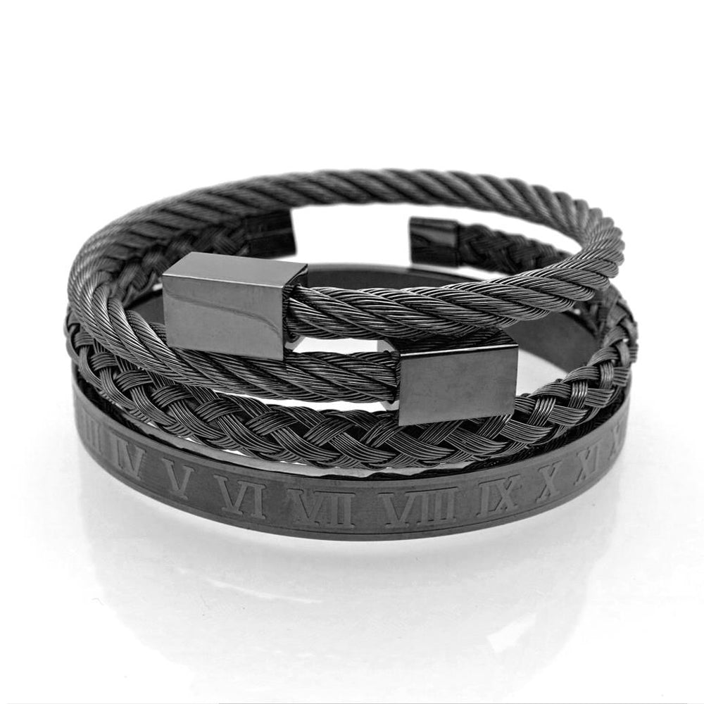 Royal Roman Bangle Set (3-Piece) – view 17