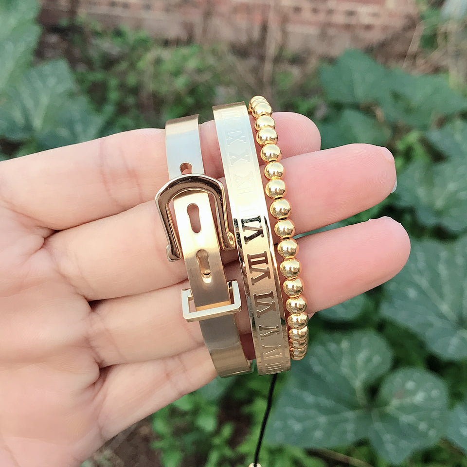 Royal Roman Bangle Set (3-Piece) – view 24
