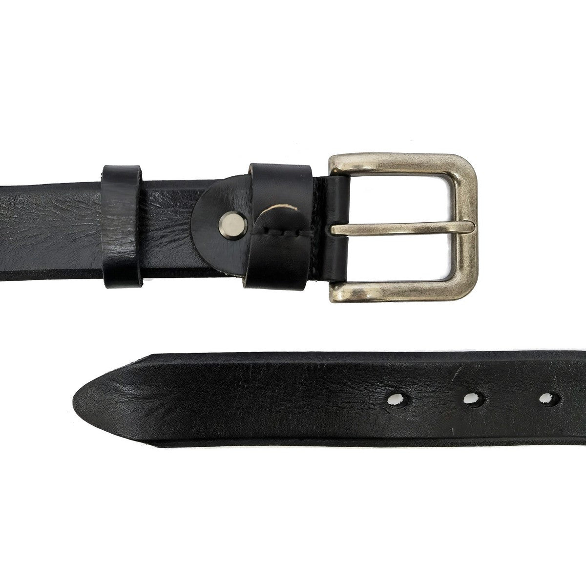 Real Leather Black Suit Belt – view 2
