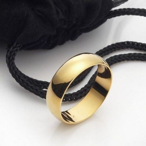 18ct Gold-Plated Brass Band Ring, 6mm – view 2