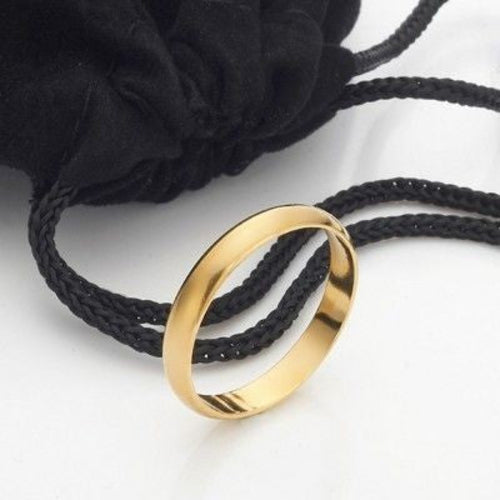 18ct Gold-Plated Brass Band Ring, 4mm – view 2