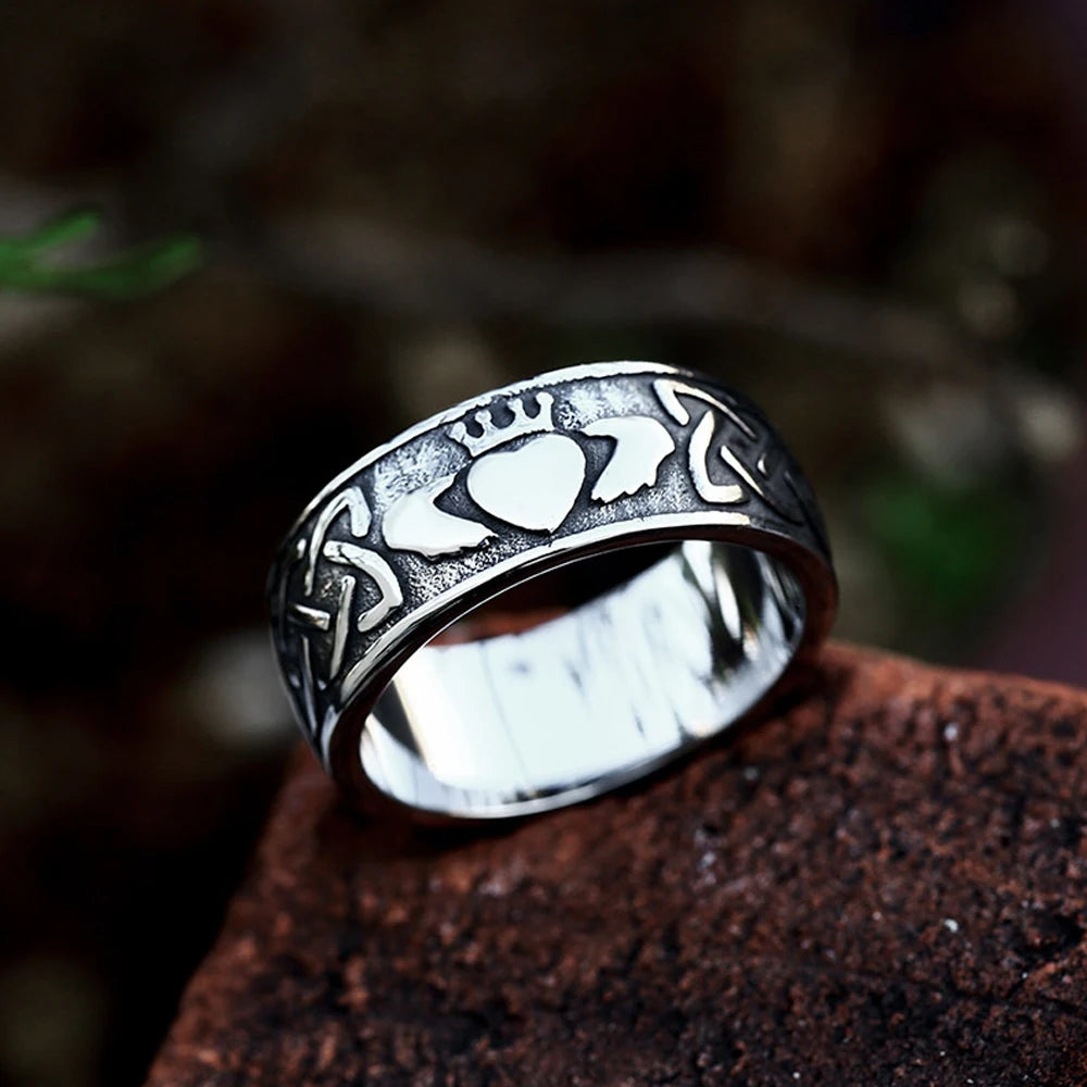 Stainless Steel Viking Celtic Ring – view 12