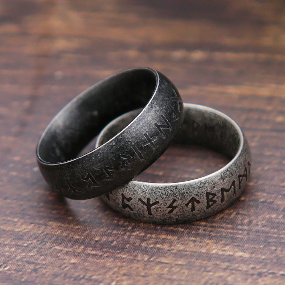 316L Stainless Steel Viking Rune Ring – view 5