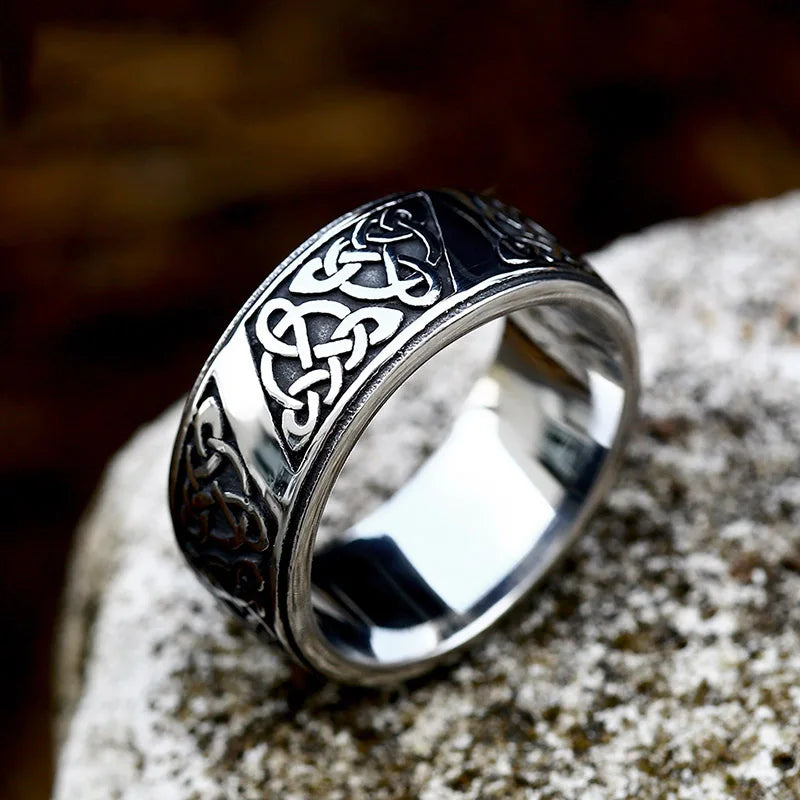 Stainless Steel Viking Celtic Ring – view 9