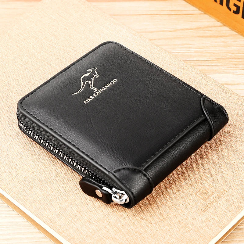 Leather Zip Wallet with Coin Pocket – view 7