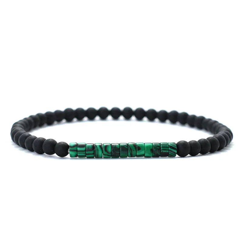 4mm Natural Stone Beaded Bracelet – view 6