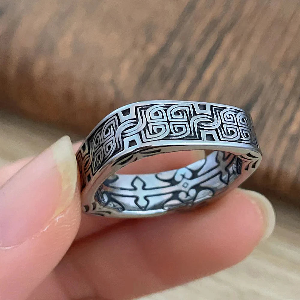 Stainless Steel Viking Celtic Ring – view 17