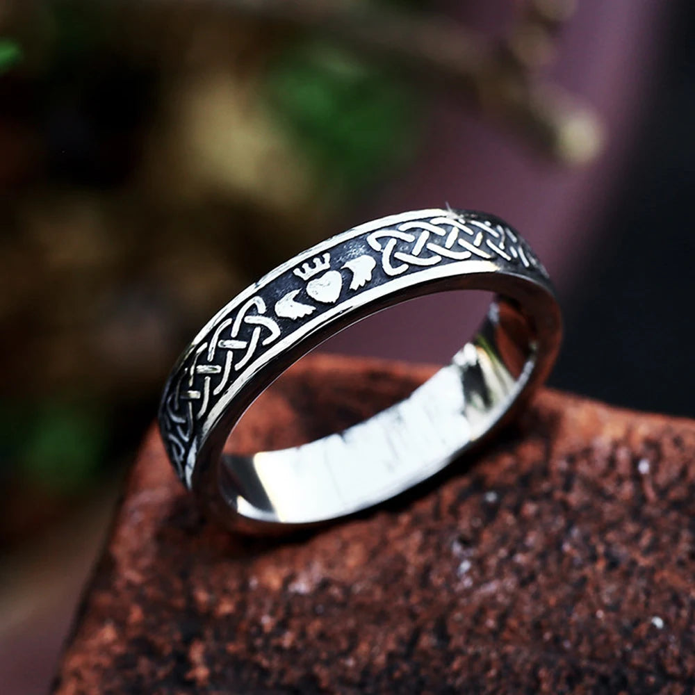 Stainless Steel Viking Celtic Ring – view 23