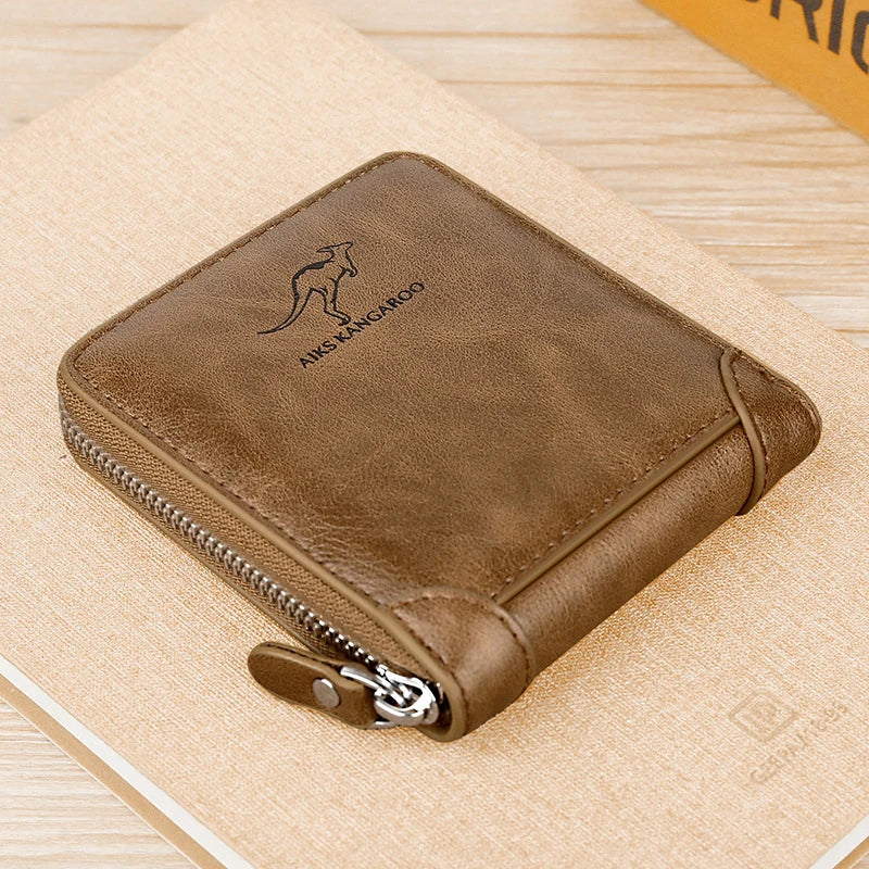 Leather Zip Wallet with Coin Pocket – view 9