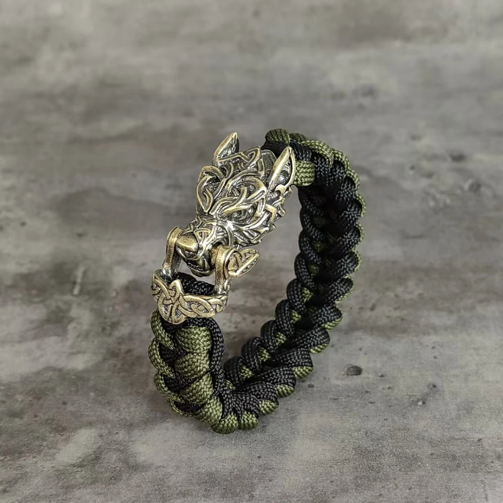 Viking Wolf Cord Bracelet – view 21