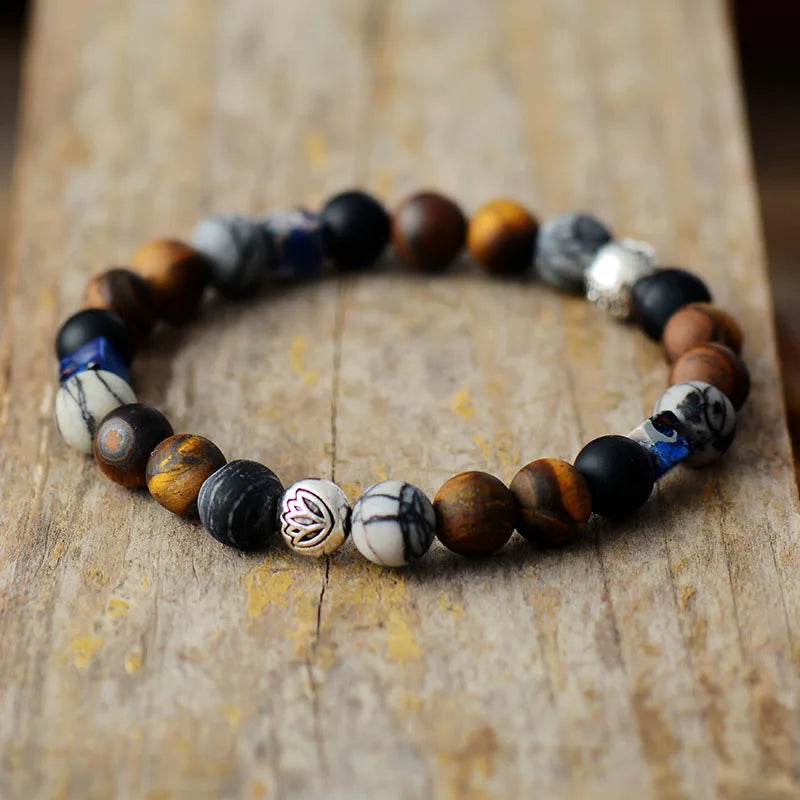 Matte Bead Stretch Bracelet – view 3