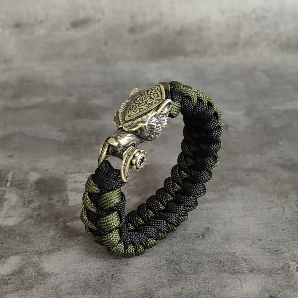 Viking Wolf Cord Bracelet – view 22