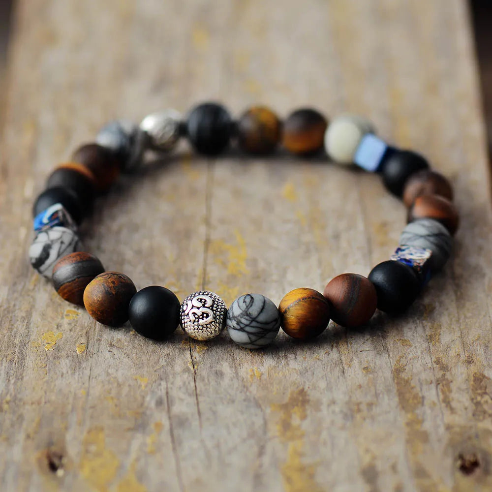 Matte Bead Stretch Bracelet