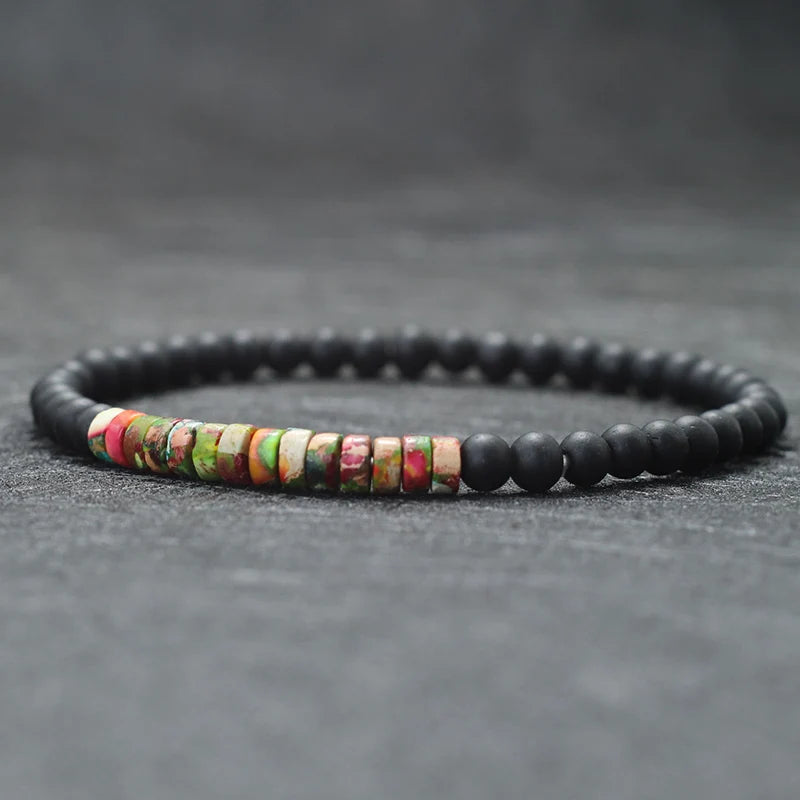 4mm Natural Stone Beaded Bracelet – view 9