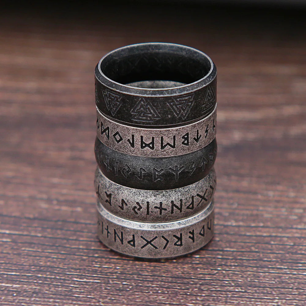 316L Stainless Steel Viking Rune Ring – view 2