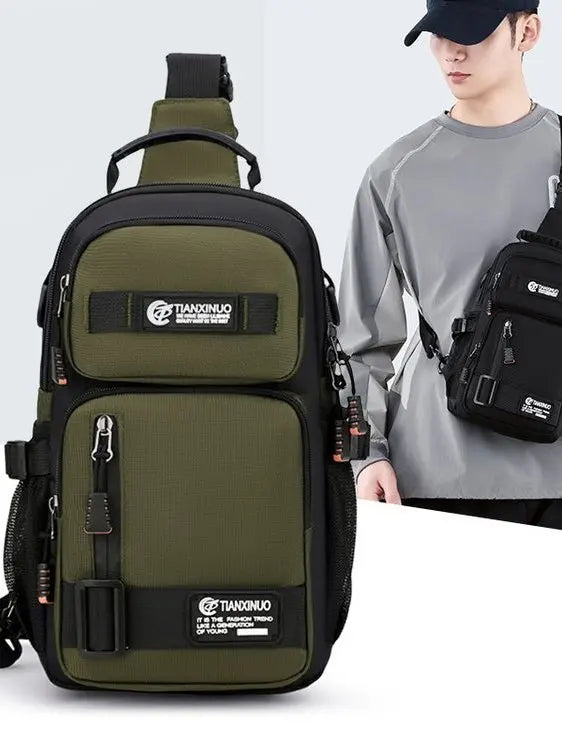 Nylon Crossbody Chest Bag – view 4