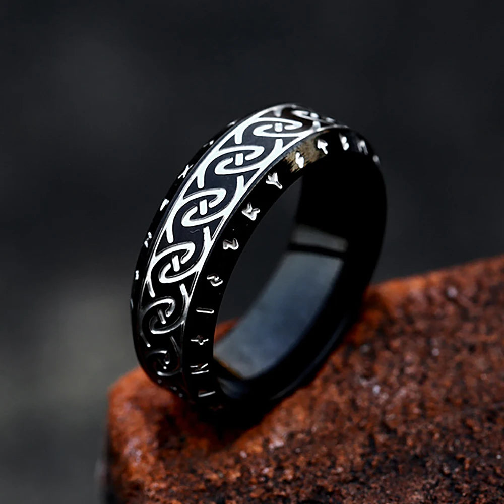 316L Stainless Steel Viking Rune Ring – view 36