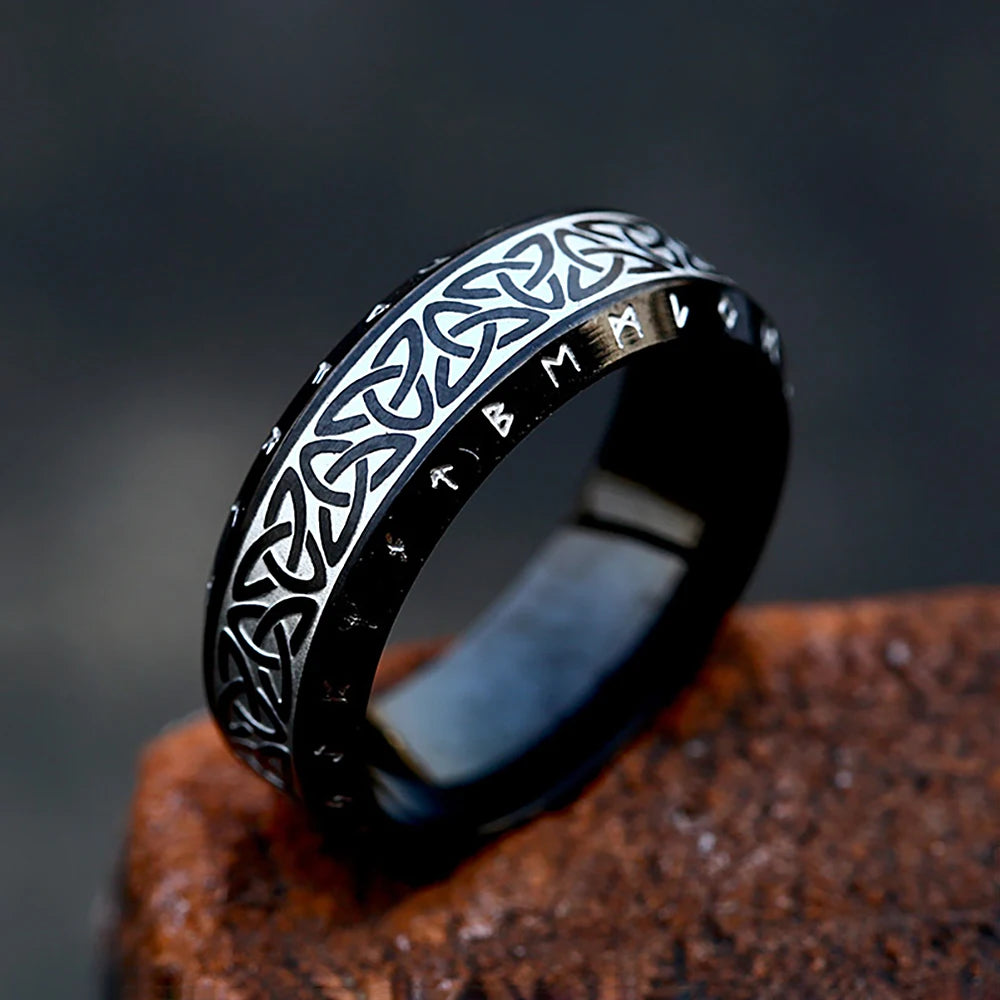 316L Stainless Steel Viking Rune Ring – view 28