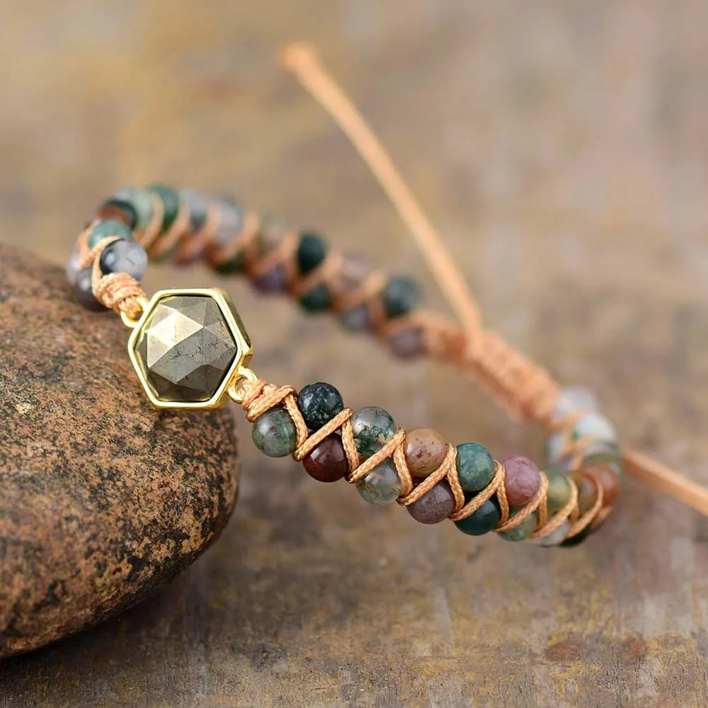 Onyx Braided Strand Bracelet