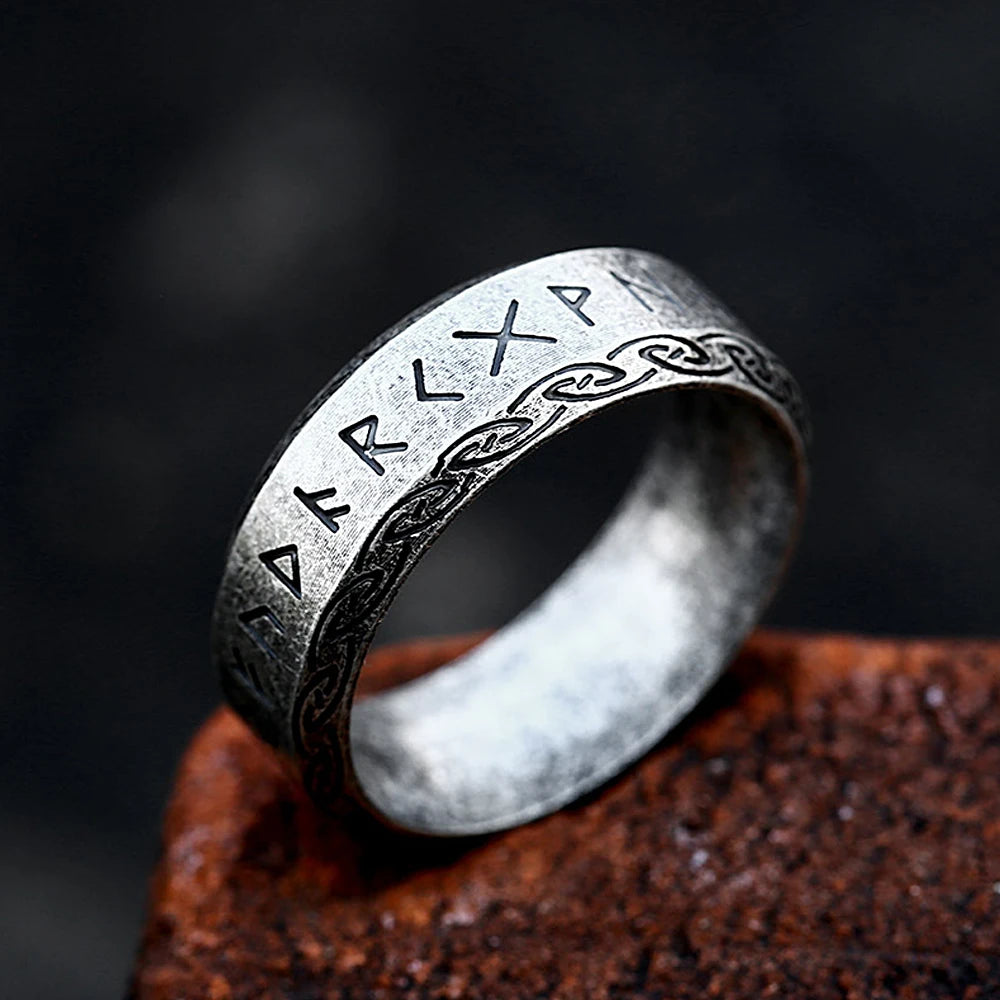 316L Stainless Steel Viking Rune Ring – view 13